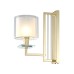 Бра Crystal Lux NICOLAS AP1 GOLD/WHITE E14 1*60W золото/прозрачный