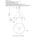 Светильник подвесной Crystal Lux CLT 015C6 D600 BL