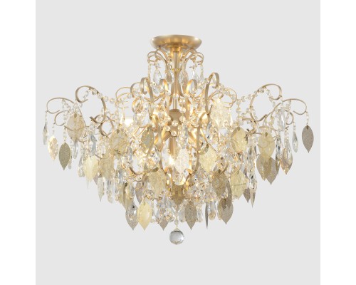 Светильник потолочный Crystal Lux ESMIRALDA PL9 GOLD