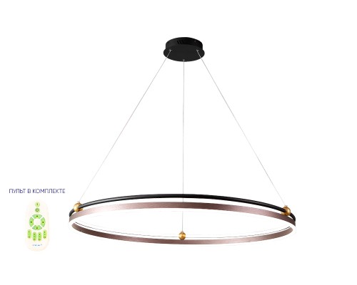 Люстра Crystal Lux FERNANDO SP88W LED D1000 COFFEE/BLACK