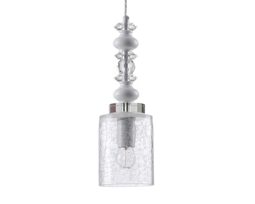 Светильник подвесной Crystal Lux MATEO SP1 WHITE Е27 1*60W Хром