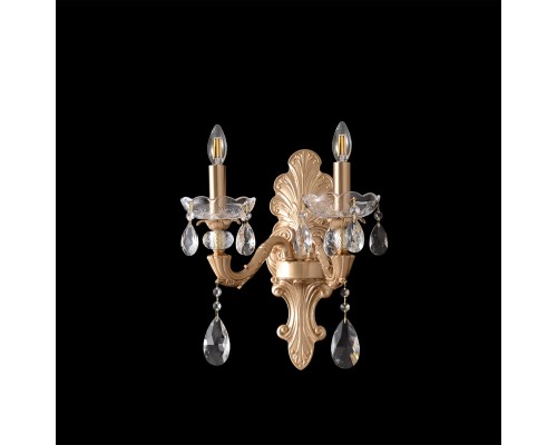 Бра Crystal Lux ELIZABETH AP2 BRASS