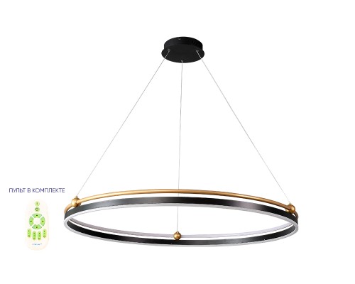 Люстра Crystal Lux FERNANDO SP88W LED D1000 BLACK/GOLD