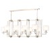 Люстры Crystal Lux NICOLAS SP10 L1300 GOLD/WHITE