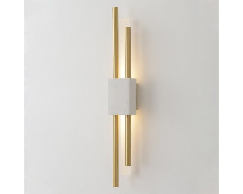 Бра Crystal Lux CARTA AP6W LED WHITE/BRASS