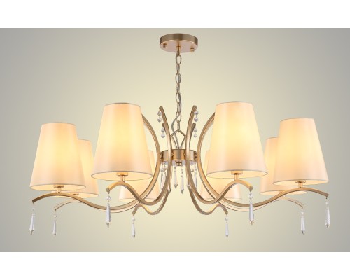 Люстра подвесная Crystal Lux RENATA SP8 GOLD E14 8*60W Золотой