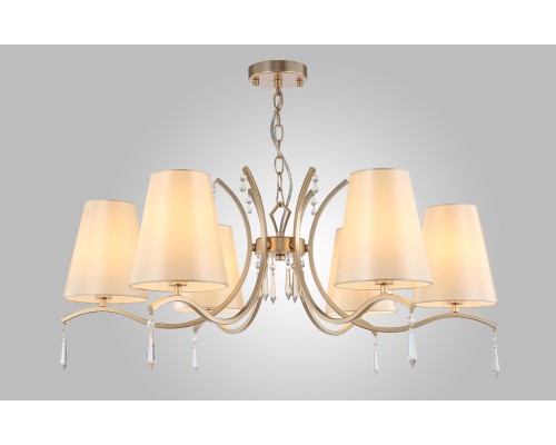 Люстра подвесная Crystal Lux RENATA SP6 GOLD E14 6*60W Золотой