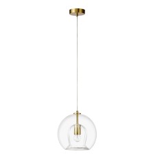 Светильник подвесной Crystal Lux LUISA SP1 BRASS/TRANSPARENT