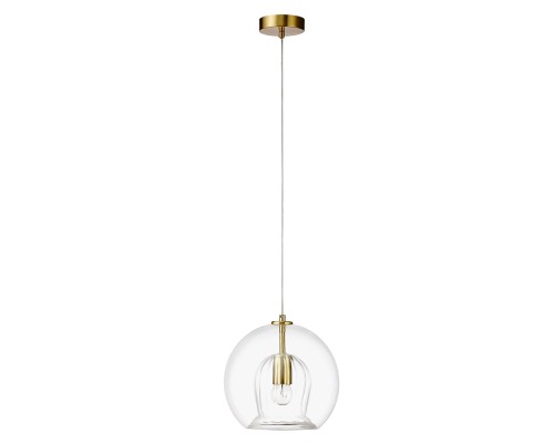 Светильник подвесной Crystal Lux LUISA SP1 BRASS/TRANSPARENT