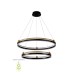 Люстра Crystal Lux FERNANDO SP123W LED D600+800 BLACK/GOLD