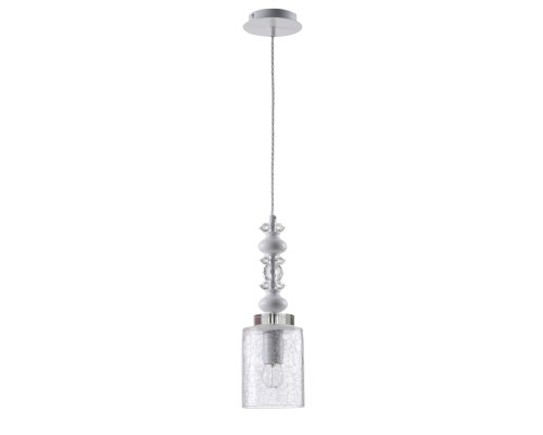 Светильник подвесной Crystal Lux MATEO SP1 WHITE Е27 1*60W Хром