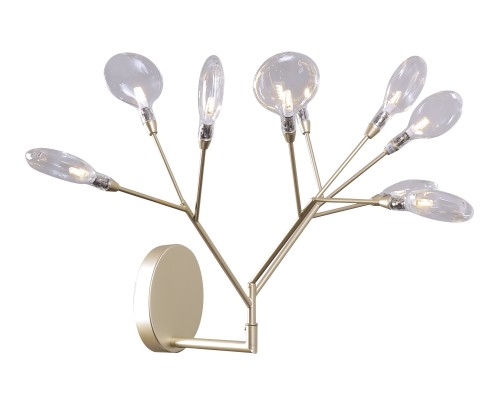 Бра Crystal Lux EVITA AP9 GOLD/TRANSPARENT G4 9*1W Золотой