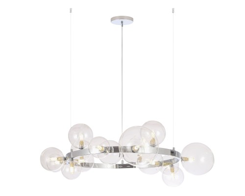 Люстра Crystal Lux AGATA SP15 V2 CHROME/TRANSPARENTE