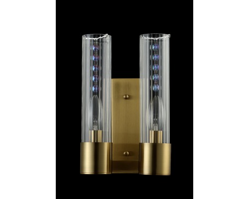 Бра Crystal Lux OTONO AP2 BRASS/TRANSPARENTE