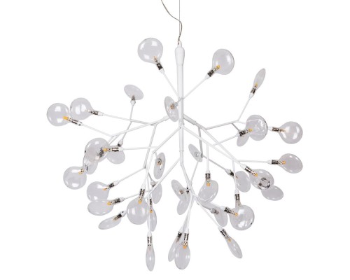 Подвесная светодиодная люстра Crystal Lux 36W 3000K EVITA SP36 WHITE/TRANSPARENT черная