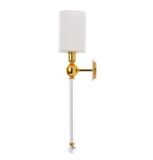 Бра Crystal Lux MIRABELLA AP1 GOLD/WHITE