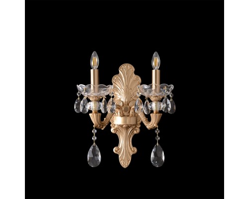 Бра Crystal Lux ELIZABETH AP2 BRASS