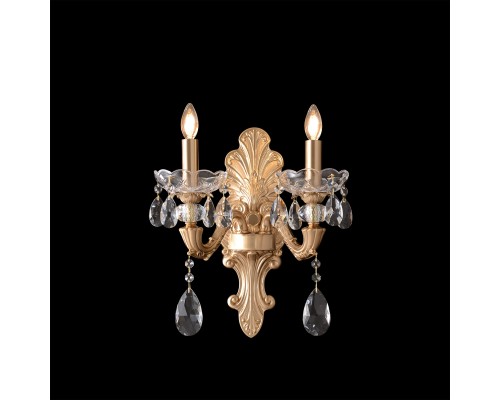 Бра Crystal Lux ELIZABETH AP2 BRASS