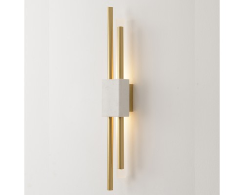 Бра Crystal Lux CARTA AP6W LED WHITE/BRASS