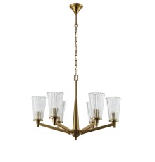 Люстра подвесная Crystal Lux LAURA SP-PL6 BRONZE E14 6*60W Бронза