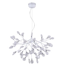 Подвесная светодиодная люстра Crystal Lux 63W 3000K EVITA SP63 WHITE/TRANSPARENT Белый