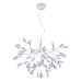 Подвесная светодиодная люстра Crystal Lux 63W 3000K EVITA SP63 WHITE/TRANSPARENT Белый