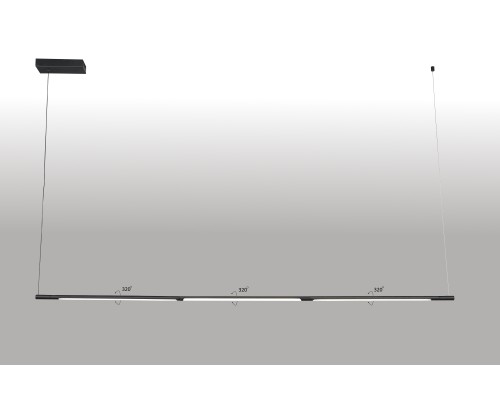 Светильник подвесной светодиодный Crystal Lux LARGO SP33W L1770 BLACK LED 3*11W Черный
