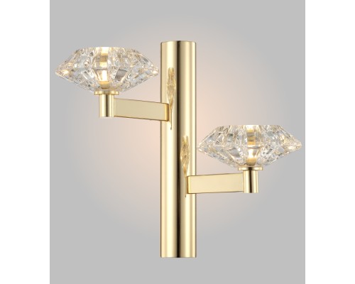 Бра Crystal Lux REBECA AP2 GOLD G9 2*40W Золотой