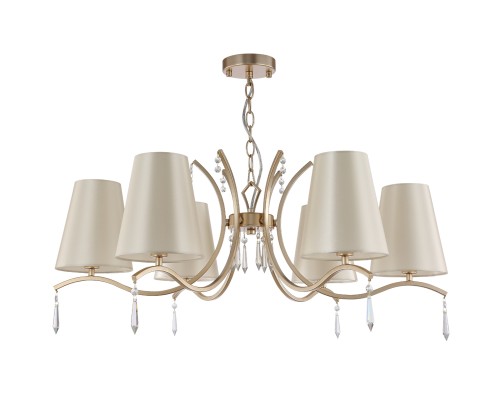 Люстра подвесная Crystal Lux RENATA SP6 GOLD E14 6*60W Золотой