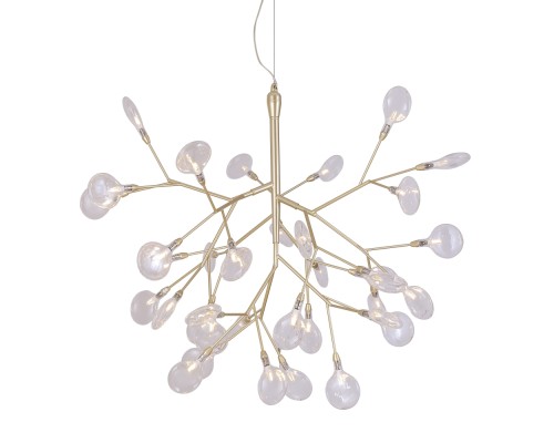 Люстра подвесная Crystal Lux EVITA SP36 GOLD/TRANSPARENT G4 36*1W Золотой