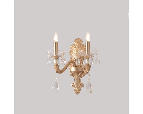 Бра Crystal Lux ELIZABETH AP2 BRASS