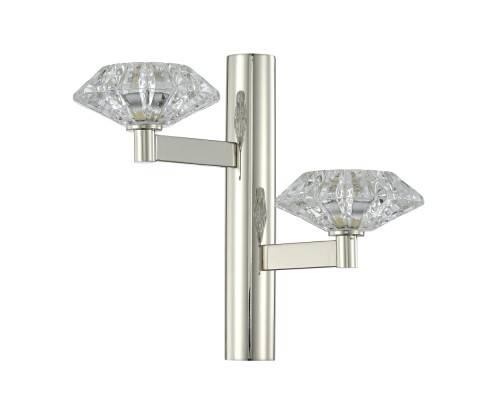 Бра Crystal Lux REBECA AP2 NICKEL G9 2*40W Никель