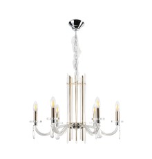 Люстра Crystal Lux AURELIO SP6 GOLD+CHROME/TRANSPARENT