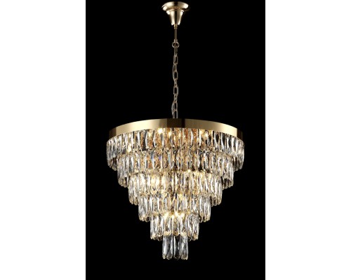 Люстра Crystal Lux ABIGAIL SP-PL15 D620 GOLD/TRANSPARENT