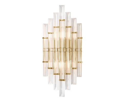 Бра Crystal Lux SARAGOSA AP2 BRASS/TRANSPARENTE