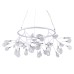 Подвесная светодиодная люстра Crystal Lux 45W 3000K EVITA SP45 D WHITE/TRANSPARENT Белый