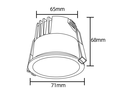 Светильник встраиваемый Crystal Lux CLT 082C1 WH 3000K