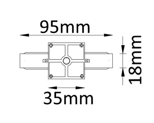 Соединитель линейный (однофазный) Crystal Lux CLT 0.211 01 WH Белый