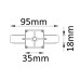 Соединитель линейный (однофазный) Crystal Lux CLT 0.211 01 WH Белый