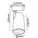 Cветильник трековый однофазный Crystal Lux CLT 0.31 006 40W WH LED Белый