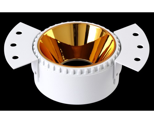 Светильник встроенный Crystal Lux CLT 050C1 WH-GO MR16 GU10 1*35 белый/золото