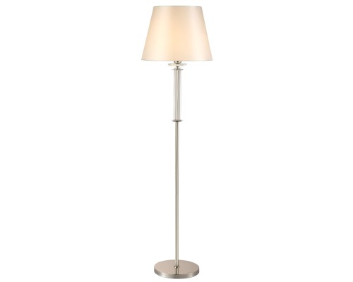 Торшер Crystal Lux NICOLAS PT1 NICKEL/WHITE E27 1*100W никель/прозрачный