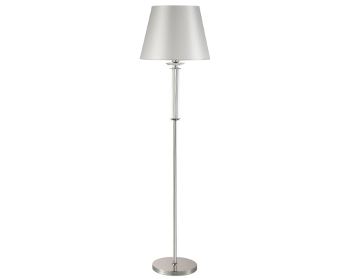 Торшер Crystal Lux NICOLAS PT1 NICKEL/WHITE E27 1*100W никель/прозрачный