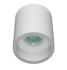 Гипсовый светильник накладной Декоратор PS-002-1 WH белый ф90 110мм