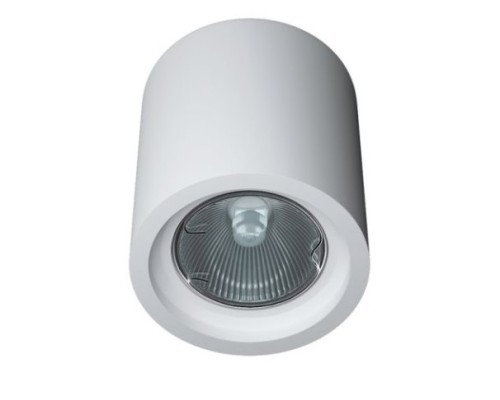 Гипсовый светильник накладной Декоратор PS-002-2 ф70 80мм WH белый