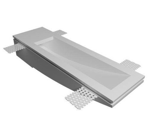 Врезной гипсовый светильник Декоратор ST-007-1 280*80 мм G9