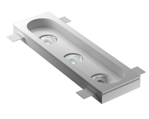 Врезной гипсовый светильник Декоратор VS-022 360*110 мм 3*GU5.3 MR16