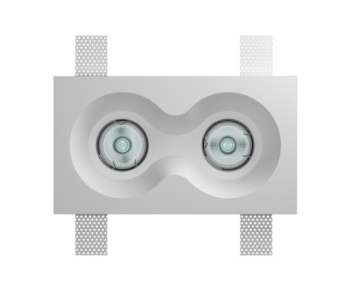 Врезной гипсовый светильник Декоратор VS-024 230*130 мм 2*GU5.3 MR16