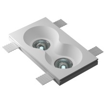 Врезной гипсовый светильник Декоратор VS-024 230*130 мм 2*GU5.3 MR16