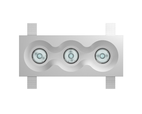 Врезной гипсовый светильник Декоратор VS-025 330*130 мм 3*GU5.3 MR16